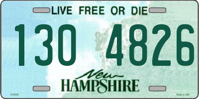 NH license plate 1304826