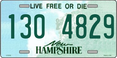 NH license plate 1304829