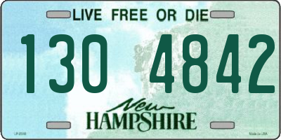 NH license plate 1304842