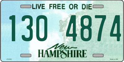 NH license plate 1304874