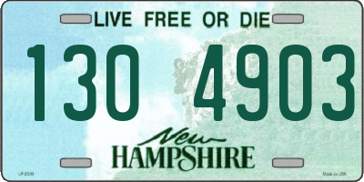 NH license plate 1304903