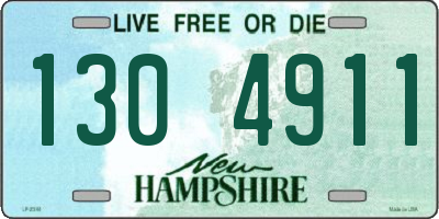 NH license plate 1304911
