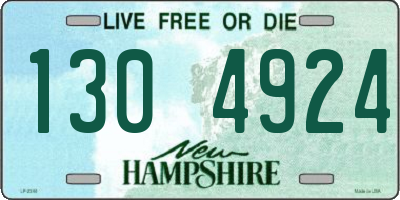 NH license plate 1304924