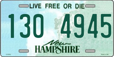 NH license plate 1304945