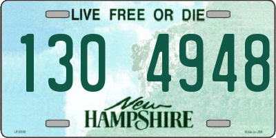 NH license plate 1304948