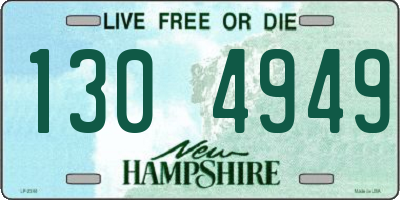 NH license plate 1304949