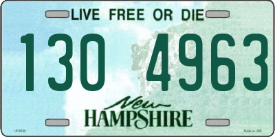 NH license plate 1304963