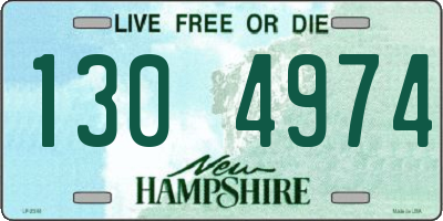 NH license plate 1304974
