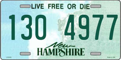 NH license plate 1304977