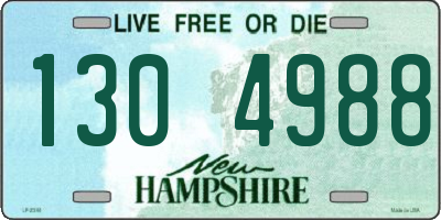NH license plate 1304988