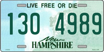 NH license plate 1304989