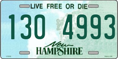 NH license plate 1304993