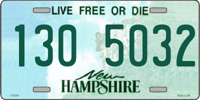 NH license plate 1305032