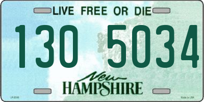 NH license plate 1305034