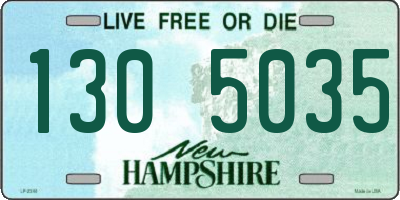 NH license plate 1305035