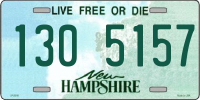 NH license plate 1305157