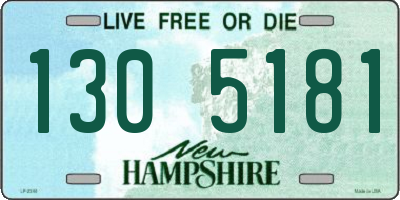 NH license plate 1305181