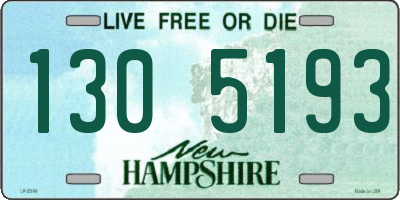 NH license plate 1305193