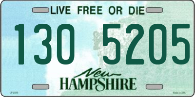 NH license plate 1305205
