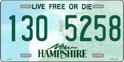 NH license plate 1305258