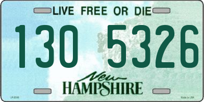 NH license plate 1305326