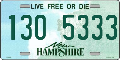 NH license plate 1305333