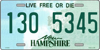 NH license plate 1305345
