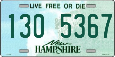NH license plate 1305367