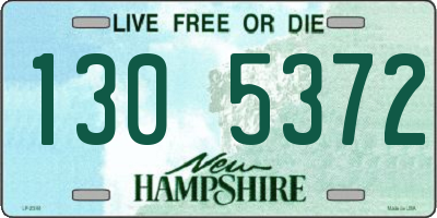 NH license plate 1305372