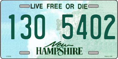 NH license plate 1305402