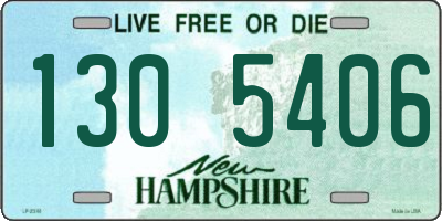 NH license plate 1305406