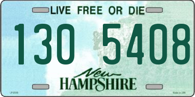 NH license plate 1305408