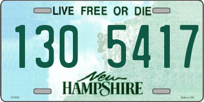NH license plate 1305417
