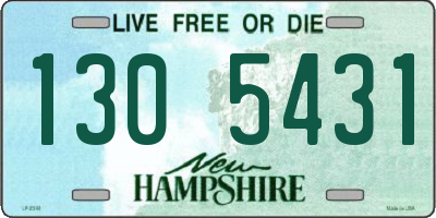 NH license plate 1305431