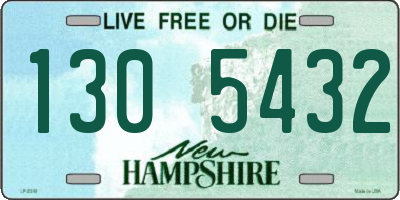 NH license plate 1305432