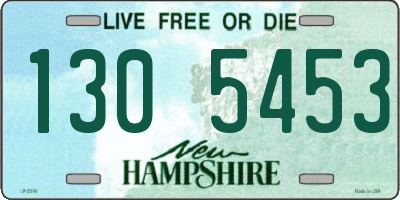 NH license plate 1305453