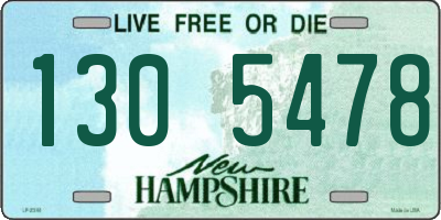 NH license plate 1305478