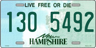 NH license plate 1305492