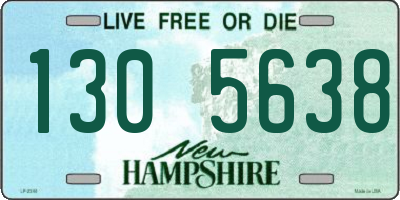 NH license plate 1305638
