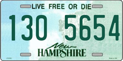 NH license plate 1305654