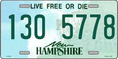 NH license plate 1305778