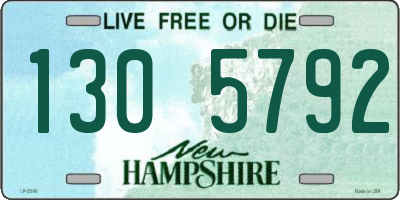 NH license plate 1305792