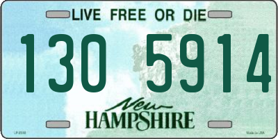 NH license plate 1305914
