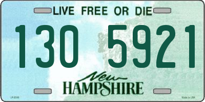 NH license plate 1305921