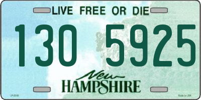 NH license plate 1305925