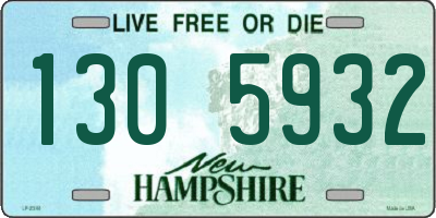 NH license plate 1305932