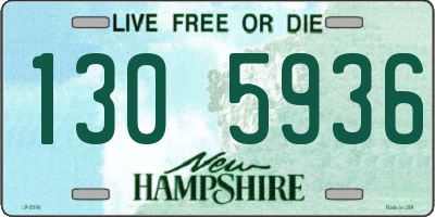 NH license plate 1305936