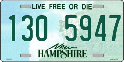 NH license plate 1305947