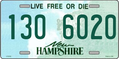 NH license plate 1306020