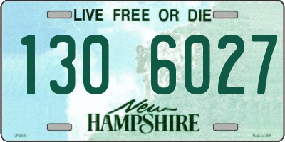 NH license plate 1306027